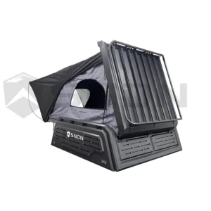 Pickup Truck Canopy Roof Top Tent Side Open 4×4 Aluminum with Roof Rack for Ford Ranger Toyota Tacoma