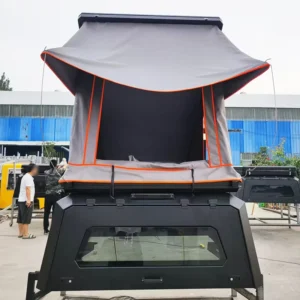 Pickup Truck High Roof Integrated Aluminum Alloy Roof Top Camping Tent Rear Door Portable Car Mounted for Outdoor Self Drive