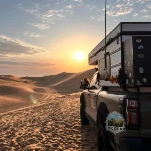 Pickup Truck Rooftop Tent Hard Wall Panels Folding Pop Up Roof Straight Support Structure Waterproof All In One Summer Glamping