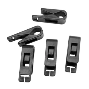 Plastic Awning Clamp Set Tarp Clips Hook for ID Card Badge Holder Strap Lanyard Office Hangers Tent Camping Accessories