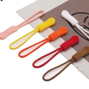Plastic Zipper Cord Pulls Nickel Free Embossed Non Locking Zipper Sliders for Clothing Accessories