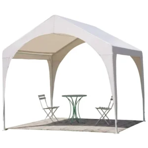 Pole Curved Roof Outdoor Shelter Waterproof Polyester Instant Setup Canopy Tent for Backyard Party Fishing Lawn Leisure