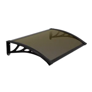 Polycarbonate Carport with Aluminum Frame Fixed Parking Canopy Outdoor Rain Shelter Sun Shade UV Resistant for Residential