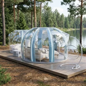 Polycarbonate Spherical Bubble House Tent Wedding Venue Glamping Resort Outdoor Event PC Dome Room Aluminum Alloy Frame