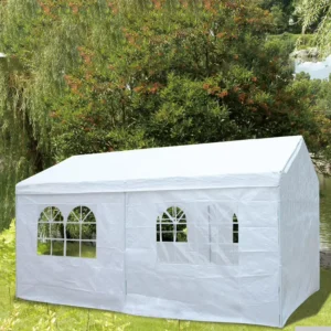 Poolside Car Shelter Portable Metal Frame Grill Gazebo Canopy
