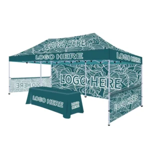 Pop Outdoor Folding Gazebo Advertising Exhibition Tent Customized Size Portable Steel Frame Oxford Fabric Custom Logo Trade Tent