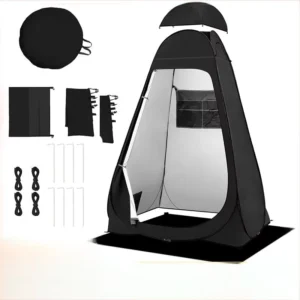 Pop Privacy Portable Outdoor Toilet Changing Shower Tent with Carry Bag Dressing Bathroom Camping for Hiking & Fishing