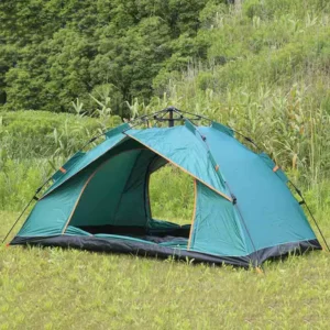 Pop Tent Family Camping 4 Person Instant Automatic Oxford Waterproof Windproof Four-season Double Layer 210D