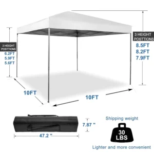 Pop Trade Show Booth Tent Custom Design Vivid Colors Tear Resistant Waterproof Aluminum Frame Easy Install Outdoor Event Fair