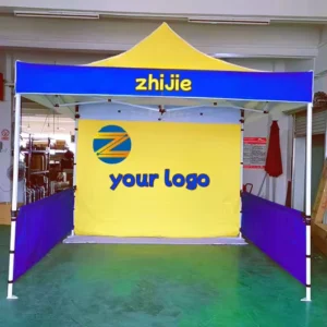 Pop Trade Show Display Tent Aluminum Frame 3x3m Size UV Resistant Waterproof Sublimation Digital Printing for Outdoor