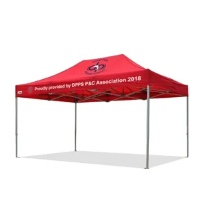Pop-Up Advertising Tent with Custom Logo and Full Side Walls for Business and Event Displays