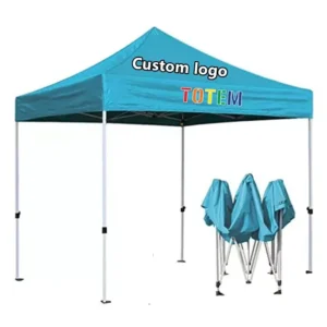 Pop-Up Camping Canopy Tent with Sun Shelter, Instant Straight-Leg Canopy Booth for Events