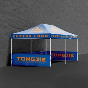 Pop-Up Camping Tent with Custom Print, Heavy-Duty Windproof Outdoor Activity Tent