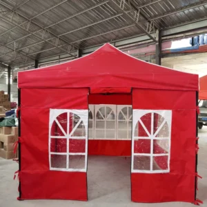 Pop-Up Canopy Tent, 3x3m/10x10ft, Waterproof Foldable Portable Outdoor Party Tent with Custom Logo
