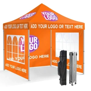 Pop-Up Canopy Tent with Lightweight Aluminum Alloy Frame, Rainproof, Easy Assembly, Outdoor Advertising and Sports Events