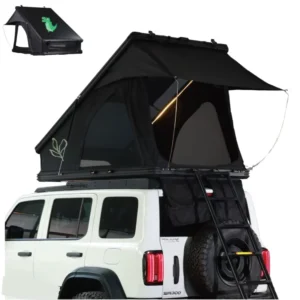 Pop-Up Family Tent Hard Shell Aluminum Triangle Rooftop Tent for 2 Persons