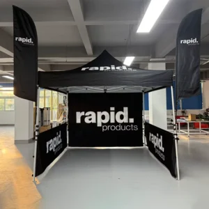 Pop-Up Festive Tent with Custom Graphic, Tear-Resistant Outdoor Party Tent