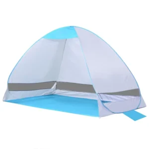 Pop-Up Instant 3-4 Person One-Bedroom Beach Tent Portable Outdoor Automatic Throw Tent with Carry Bag