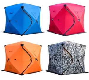 Pop-Up Outdoor Sauna Tent Room with Insulated Fabric for Winter Camping and Fishing
