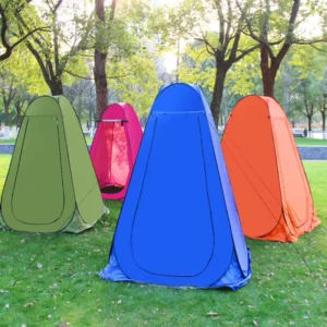 Pop-Up Privacy Tent for Camping Portable Shower and Changing Room Foldable Outdoor Toilet Shelter with Carry Bag