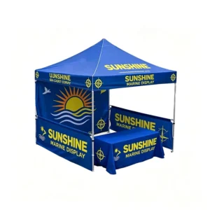 Pop-Up Tent 10×20 Exhibition Trade Show Canopy Custom Logo Aluminum Frame Sidewall Heavy Duty Waterproof Outdoor Event Shelter