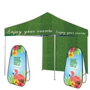 Pop-Up Tent Banner Kit, Printed Canopy Gazebo Set