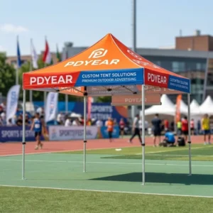 Pop-Up Tent, Custom Print, UV-Resistant Gazebo, Optional Walls, Events Trade Show