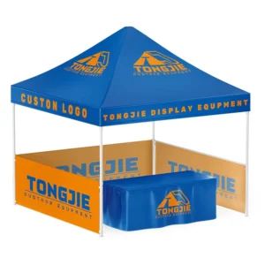 Pop Up Trade Show Tent Custom Graphic Clear Image Tearproof Easy Carry Oxford Bag