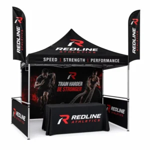 Pop-up Advertising Gazebo with Aluminum Frame, Waterproof & Fire Retardant 300D/420D/600D Oxford Fabric