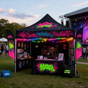 Pop up Canopy Custom Food Portable Booth Party Trade Show Promotional Print Brand Merchandise Tents for Events Outdoor