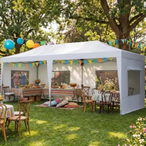 Pop up Canopy with Sidewalls Easy up Canopy Tent Instant Shelter with Windows for Events Parties Weddings Commercials Vendors