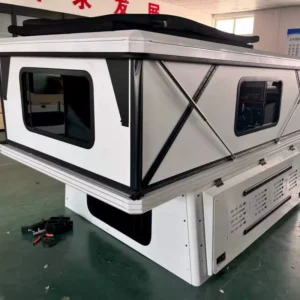 Pop up Hard Shell Aluminum Canopy Camper for Pickup Trucks Four-Season Two Bedroom Rooftop Tent