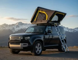 Pop up Hard Shell Aluminum Roof Top Tent Clamshell 2-3 Person 4WD SUV Camping Waterproof Four-season Automatic Opening