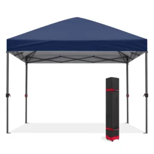 Pop-up Outdoor Canopy Tent Instant Setup Sun Shelter with Wheeled Bag Straight Leg