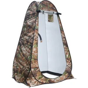 Pop-up Privacy Shower Tent Portable Outdoor Camping Bathroom Toilet Changing Room UPF 40+ Waterproof