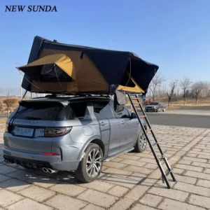 Pop up Roof Top Vehicle Tent Aluminum Pickup Truck Camper Camping Hard Shell Pickup Truck Tent with Canopy for Ford