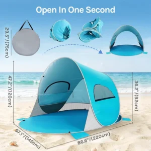 Pop up Tent Sun Shelter Instant Easy Setup Popup Canopy Portable & Foldable