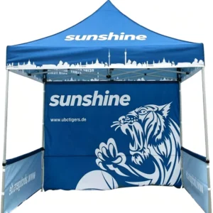 Pop up Trade Show Canopy With Sidewalls Heavy Duty Exhibition Tent Portable 10x10FT Custom Logo UV Protection Outdoor Event