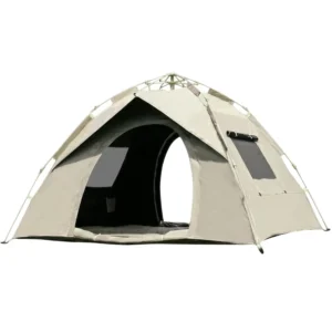 Pop-up Windproof Camping Tent 60-Second Setup Family Tent With Carry Bag for Outdoor Hiking 4-Season