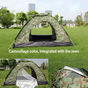 Popular 1 2 Person Camping Tent 3 Modes Quick Open All Season Tent with 3000mm Waterproofing One Bedroom for Outdoor Use