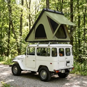 Popular Modern Camping Aluminum Roof Top Tent Canvas Triangle Clamshell Hard Shell Car Rooftop Tent