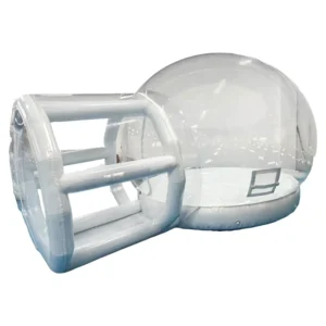Popular PVC Adult Inflatable Transparent Bubble Tent with Snow Globe Dome Design