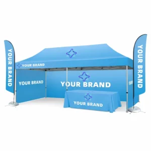 Popup Tent 10×20 Folding Waterproof Fire Retardant Custom Color Heavy Duty Outdoor Advertising Display Marquee Tent
