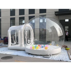 Portable 0.55mm PVC Bubble House Inflatable Tent with Blower 1 Year Warranty for Wedding Parties and Outdoor Fun