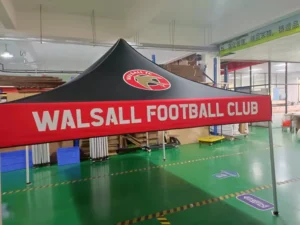 Portable 10×10 Folding Tent Lightweight Aluminum Frame Pop up Canopy for Trade Shows Festivals & Outdoor Parties