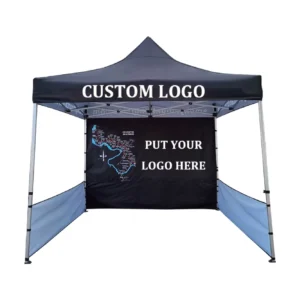 Portable 10×10 Pop-Up Trade Show Tent with Custom Logo