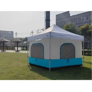 Portable 10×10 ft Clear Outdoor Camping Tent Waterproof Roll up Window Door for Trade Shows and Picnics
