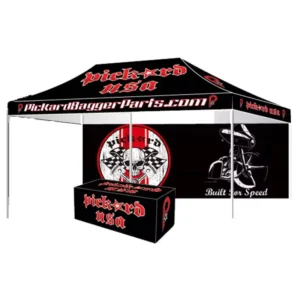 Portable 10x20ft Custom Pop-Up Canopy Tent with Roller Bag for Weddings and Events