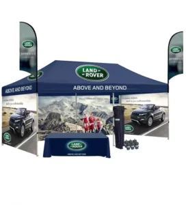 Portable 10x20ft Custom Printed Heavy Duty Waterproof UV Resistant Canopy Pop up Tent Half Walls for Outdoor Advertising Events