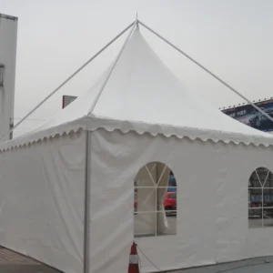 Portable 3×3 Folding Gazebo Tent Waterproof PVC Polyester Single Layer Custom Logo Trade Show Outdoor Display